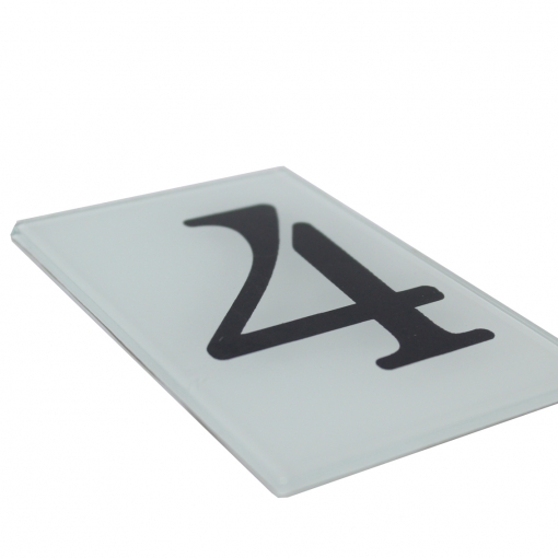 Numeral de Vidro - Quatro