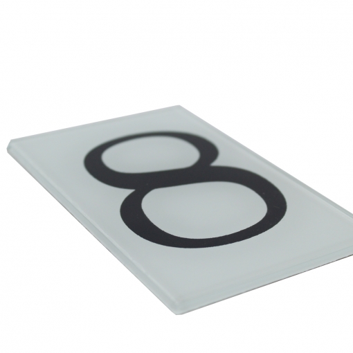 Numeral de Vidro - Oito