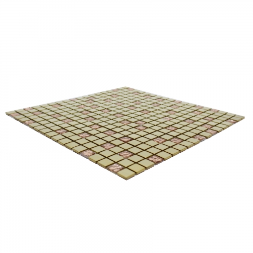 Pastilha de Metal MIX Vidro - Mescla Ouro Polido & Bronze