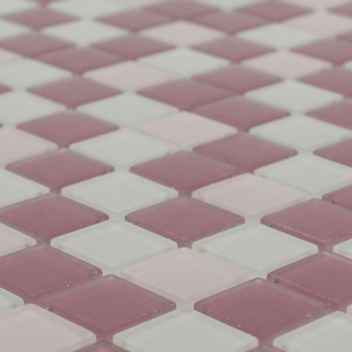 Pastilha de Vidro Antiderrapante - Mescla Rosa