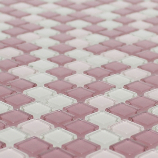 Pastilha de Vidro Cristal - Mescla Rosa