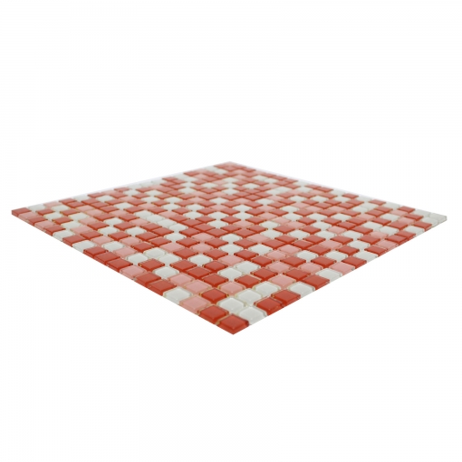 Pastilha de Vidro Cristal - Mescla Vermelho