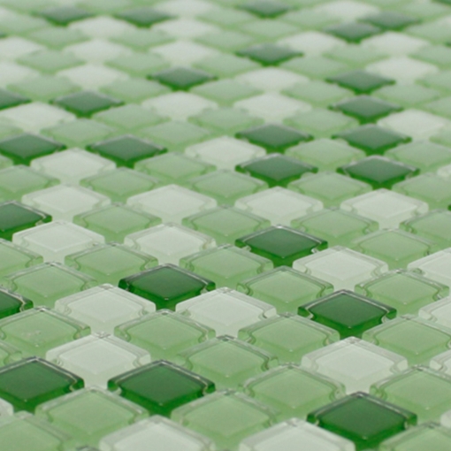 Pastilha de Vidro Cristal - Mescla Verde Maçã