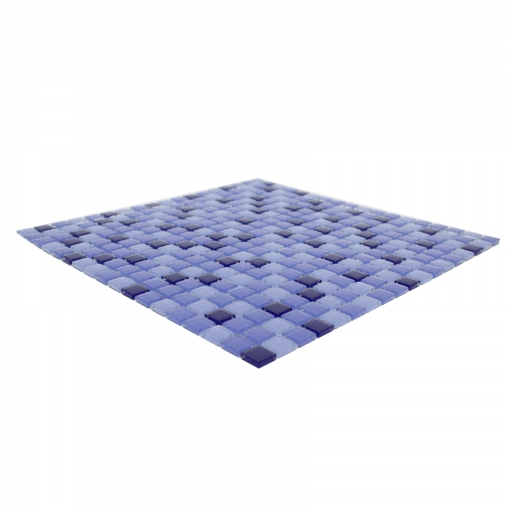 Pastilha de Vidro Cristal - Mescla Azul Celeste