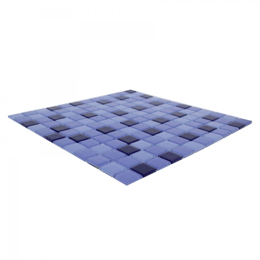 Pastilha de Vidro Cristal - Mescla Azul Celeste