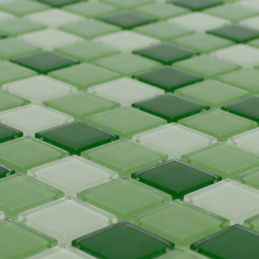 Pastilha de Vidro Cristal - Mescla Verde Maçã