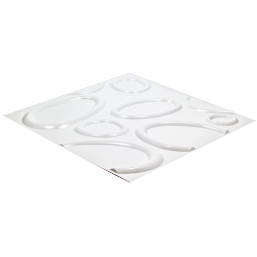 TRENDBOARD - Revestimento 3D PVC - Anéis Branco