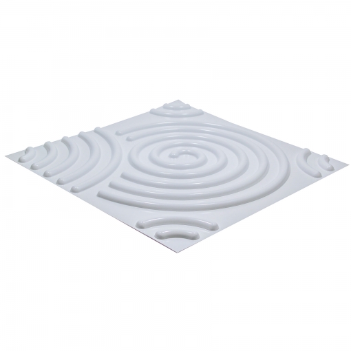 TRENDBOARD - Revestimento 3D PVC - Espiral Branco