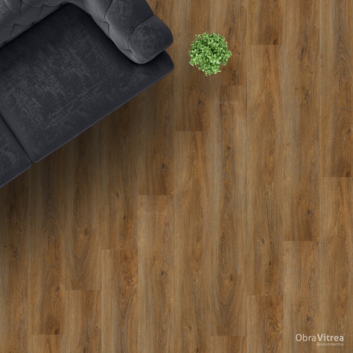 TrendFloor - Piso Vinílico SPC Clicado - Nogueira