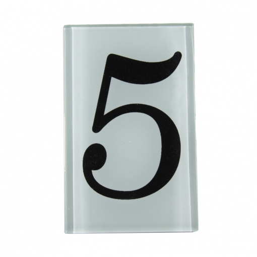 Numeral de Vidro - Cinco