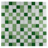 Pastilha de Vidro Antiderrapante - Mescla Verde