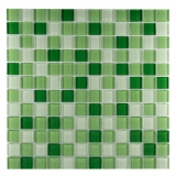 Pastilha de Vidro Cristal - Mescla Verde Maçã