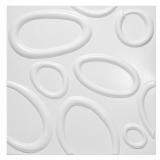 TRENDBOARD - Revestimento 3D PVC - Anéis Branco