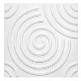 TRENDBOARD - Revestimento 3D PVC - Espiral Branco