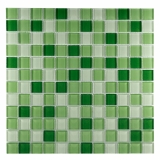 Pastilha de Vidro Antiderrapante - Mescla Verde Maçã